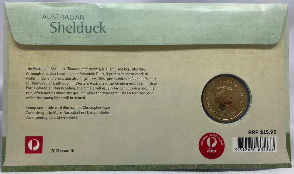 2013 1 Dollar PNC Australian Waterbirds Shelduck