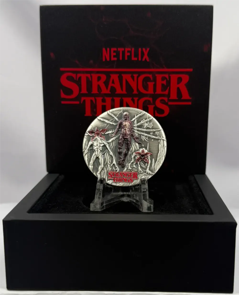 Tuvalu 2026 Silver 2 Ounce Antiqued Coin Stranger Things Villains - Damaged Packaging product image