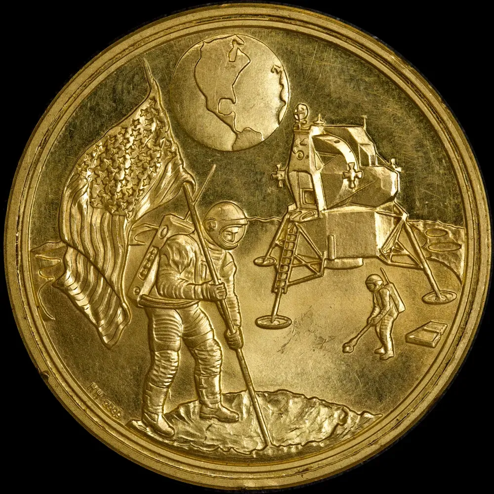 United States Gold Medallion Landing On The Moon product image