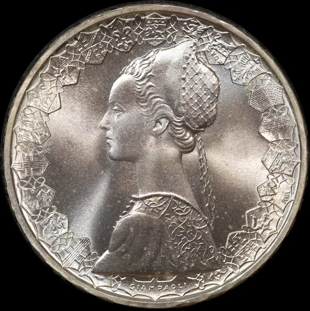 Italy 1960 Silver 500 Lire KM#98 Uncirculated product image