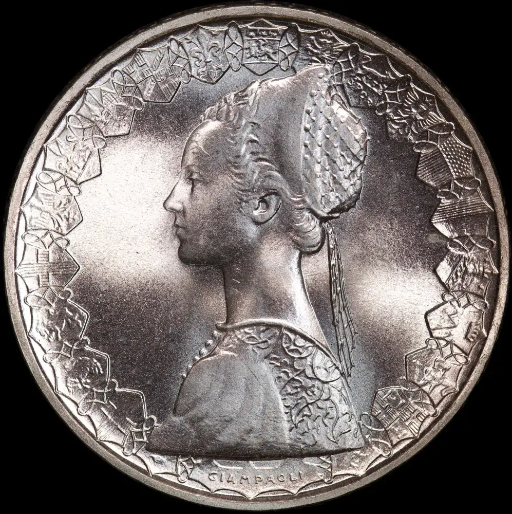 Italy 1981 Silver 500 Lire KM#98 Uncirculated product image