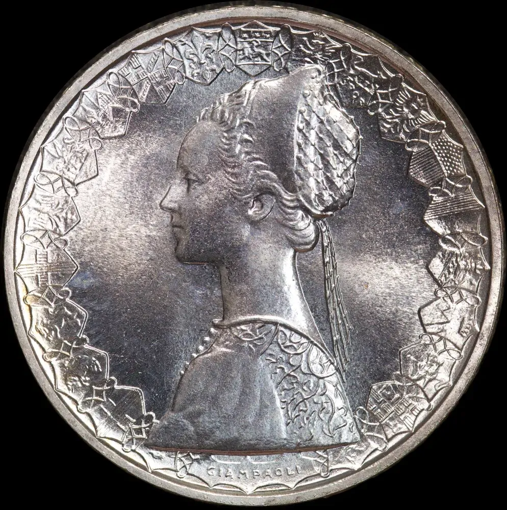 Italy 1982 Silver 500 Lire KM#98 Uncirculated product image