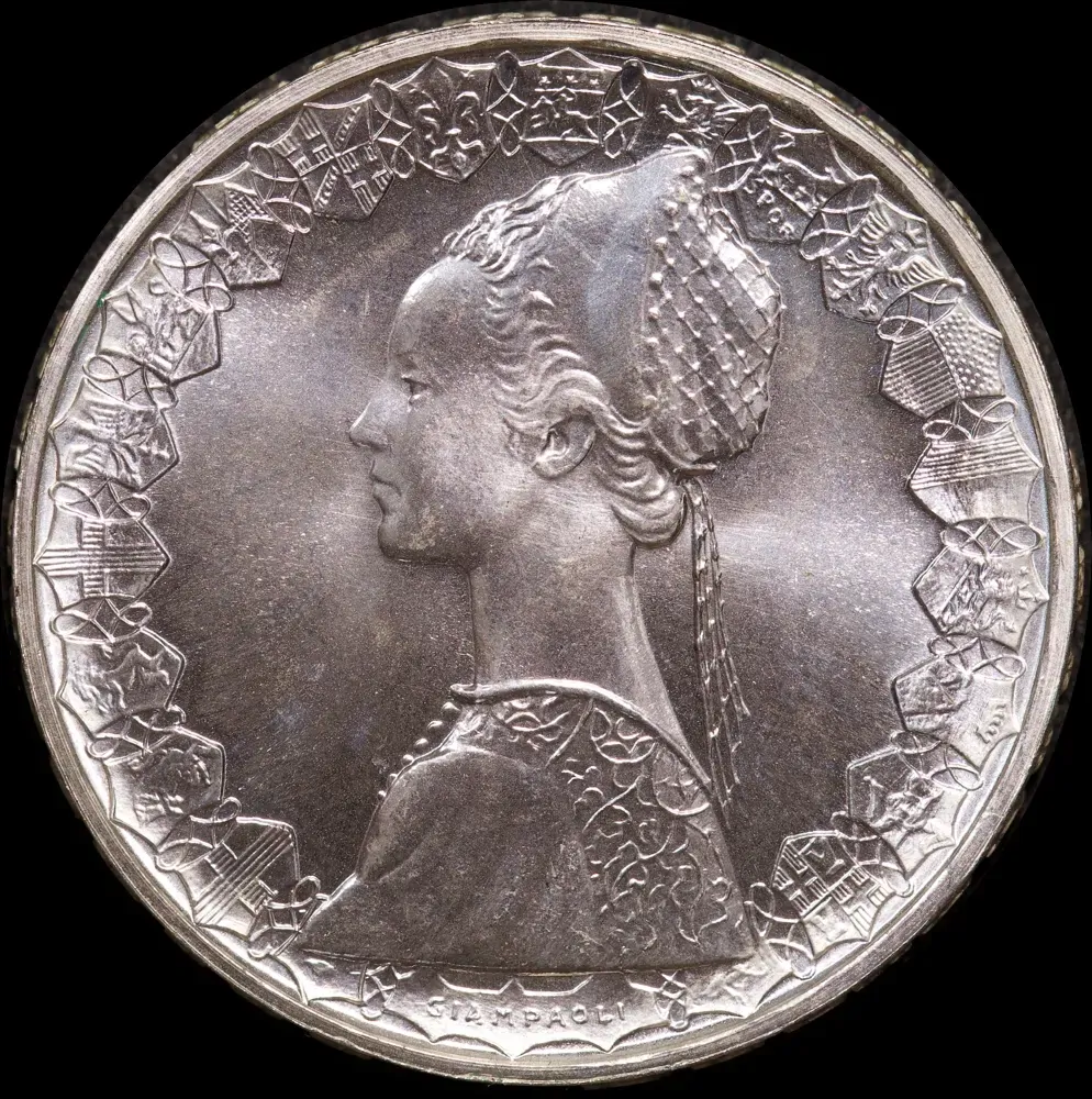 Italy 1986 Silver 500 Lire KM#98 Uncirculated product image