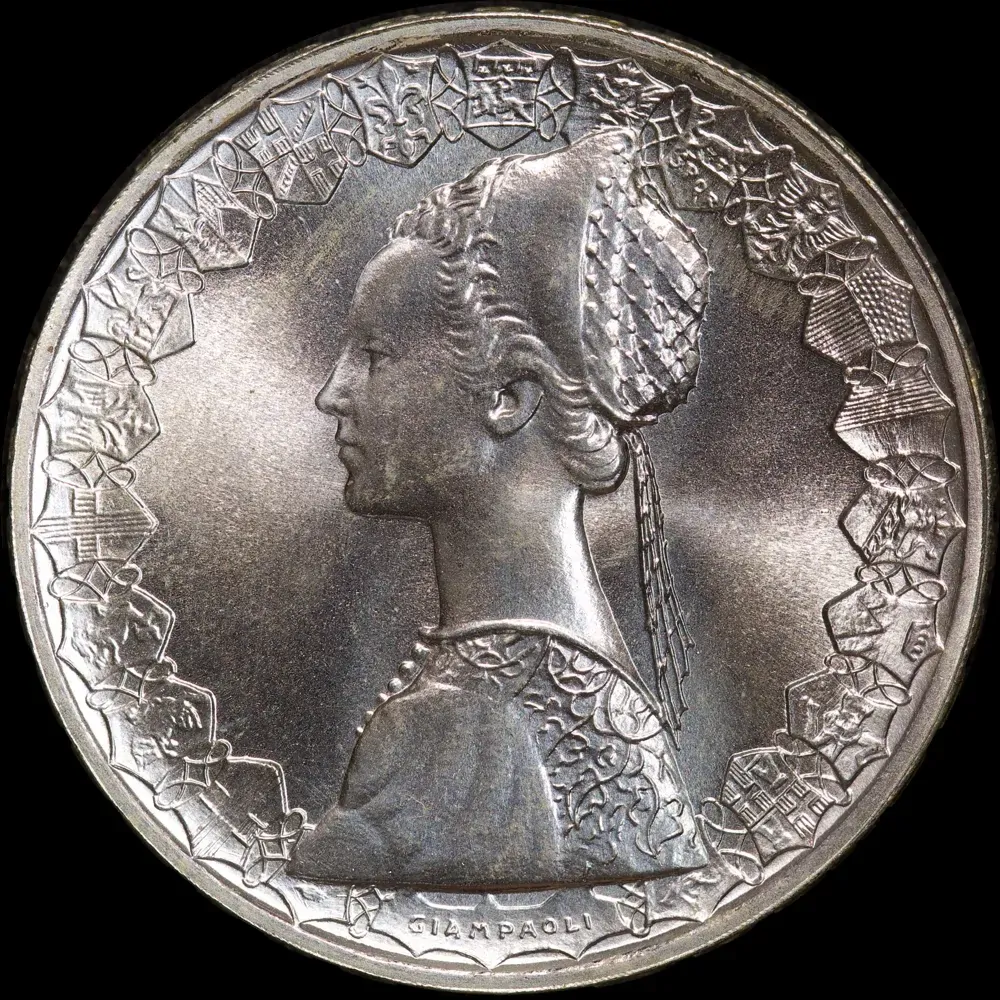 Italy 1989 Silver 500 Lire KM#98 Uncirculated product image