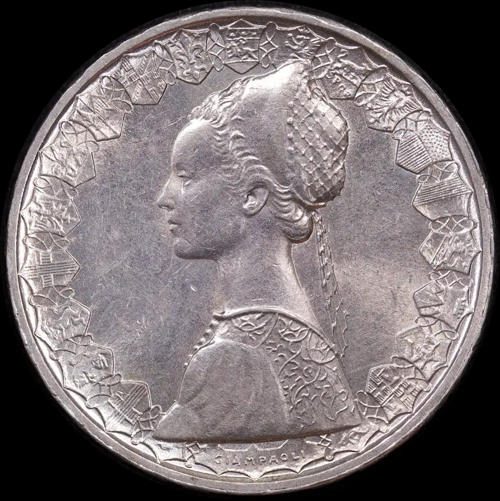 Italy 1961 Silver 500 Lire KM#98 Uncirculated product image