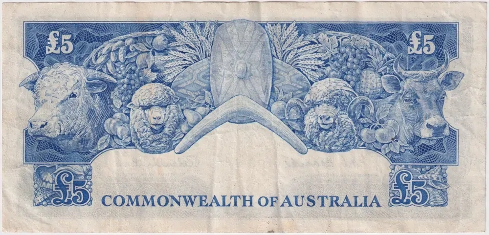 1954 Five Pound First Prefix TA/00 Coombs/Wilson R49F Fine product image