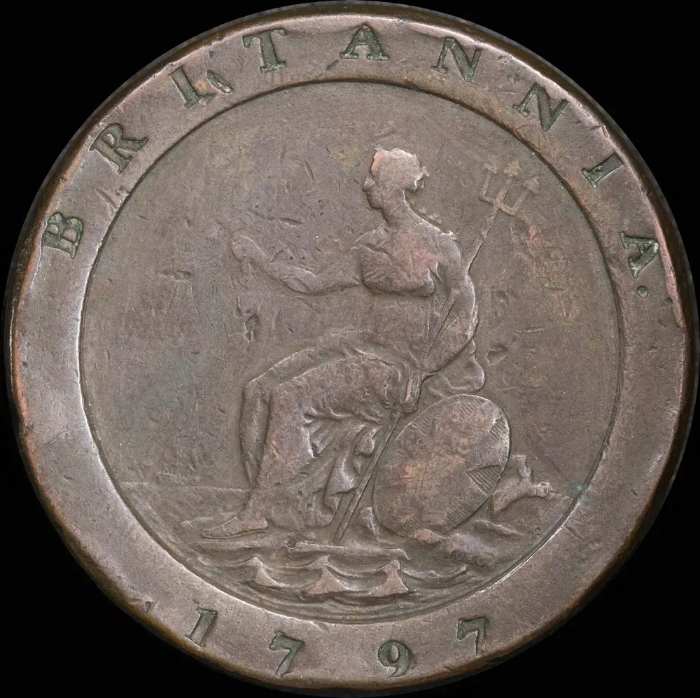1797 Copper Cartwheel Twopence Fine