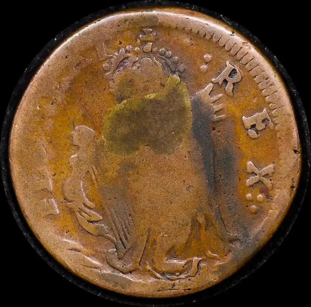 Ireland ca1678 Copper St Patrick's Halfpenny S# 6569 Very Good product image