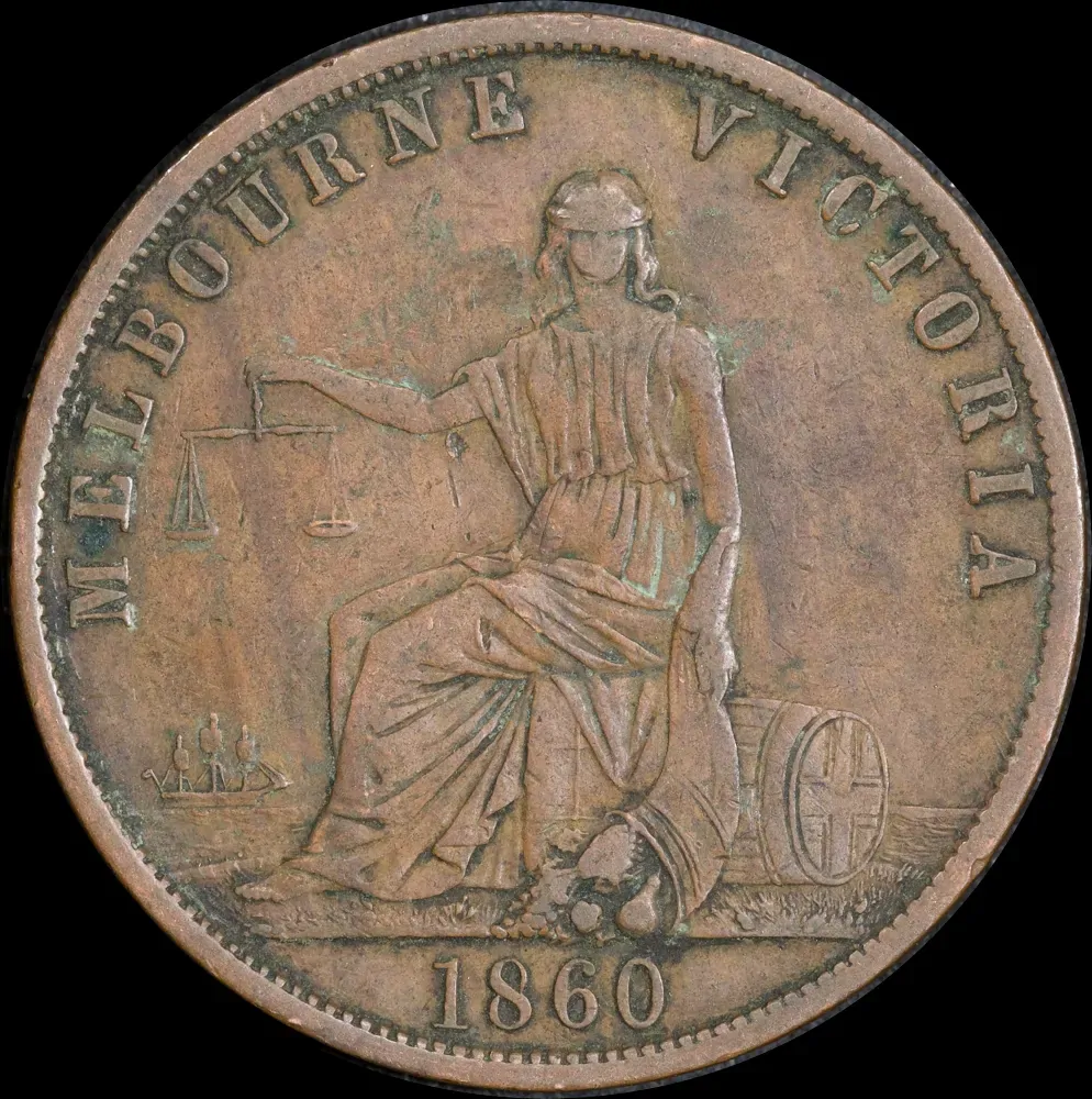 1860 Hodgson A.G Penny Token A254 Very Fine