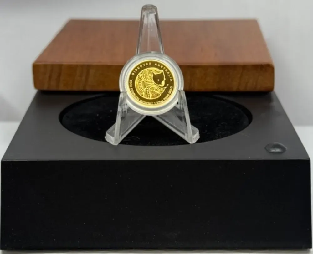 2007 Gold 1/25th Ounce Proof Coin Discover Australia Wombat product image