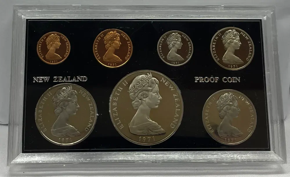 New Zealand 1971 Proof Coin Set product image