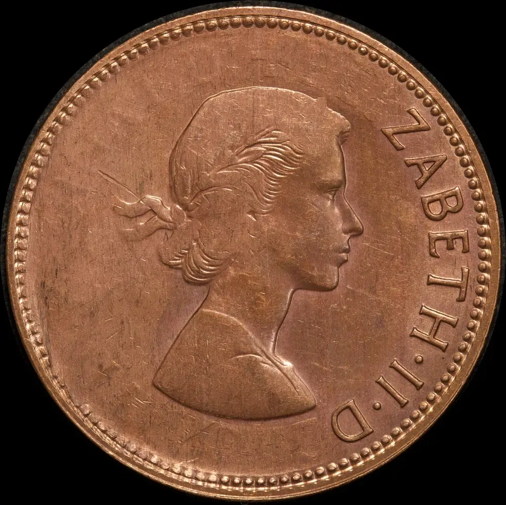 1964 Melbourne Penny Strike-through Error Uncirculated product image