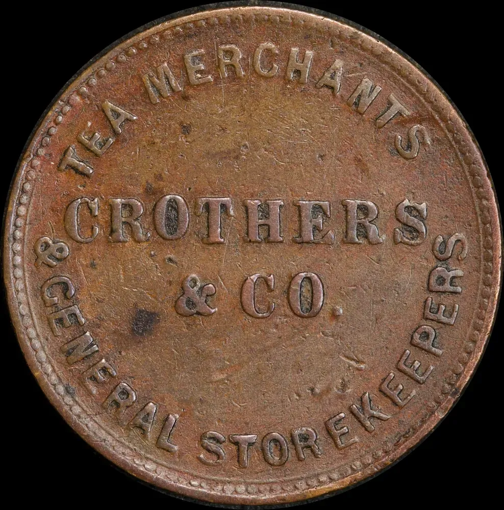 Crothers ca1862 Halfpenny Token about VF product image