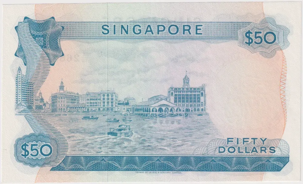 Singapore 1967 50 Dollars P#5a Uncirculated