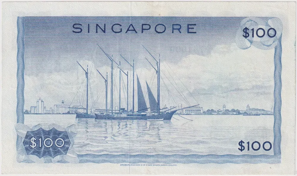 Singapore 1972 100 Dollars P#7c Extremely Fine product image