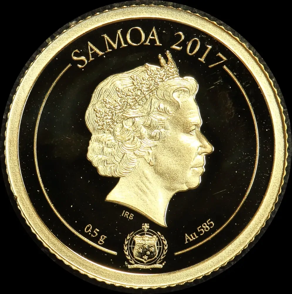 Samoa 2017 Gold 1 Tala Half Gram Coin Maria Theresa product image