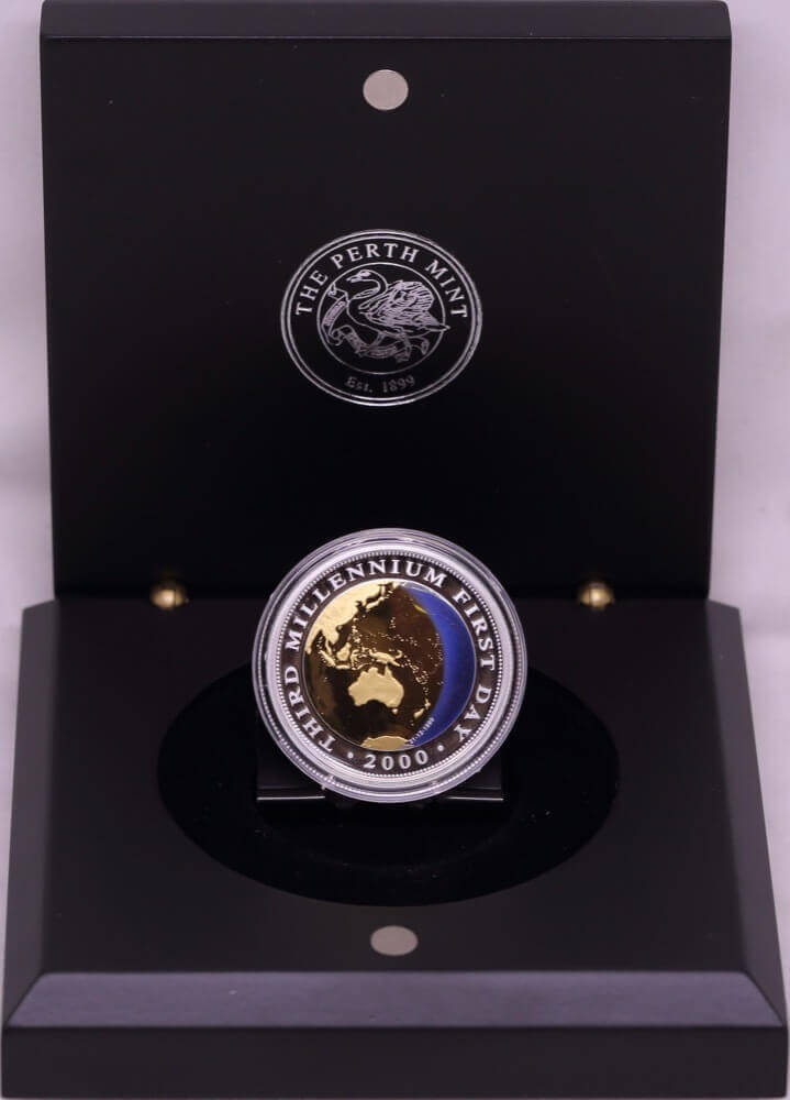 2000 Gold Bimetal Twenty Dollar Proof Coin Millennium