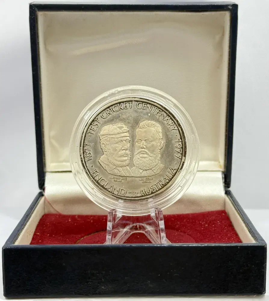 1977 Silver Medallion Centenary of Test Cricket product image