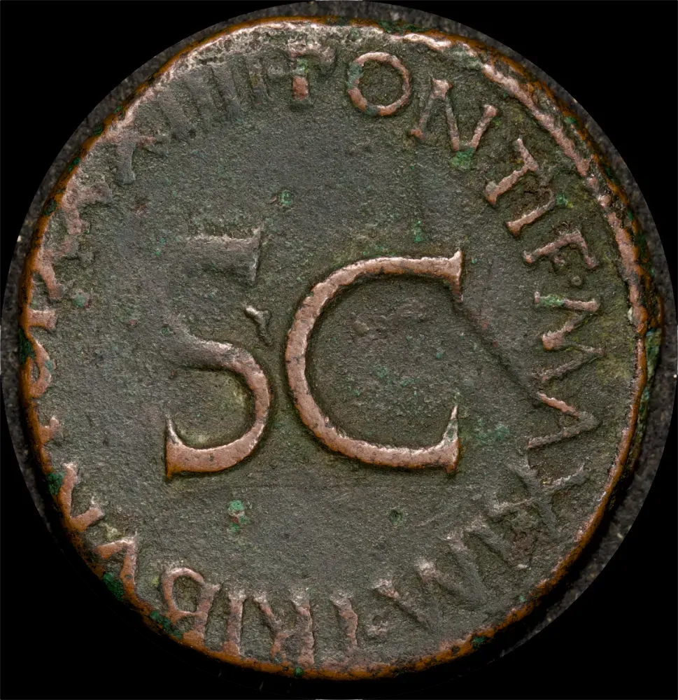 Ancient Rome (Imperial) 11AD-12AD Augustus Bronze As RIC 471 about VF product image
