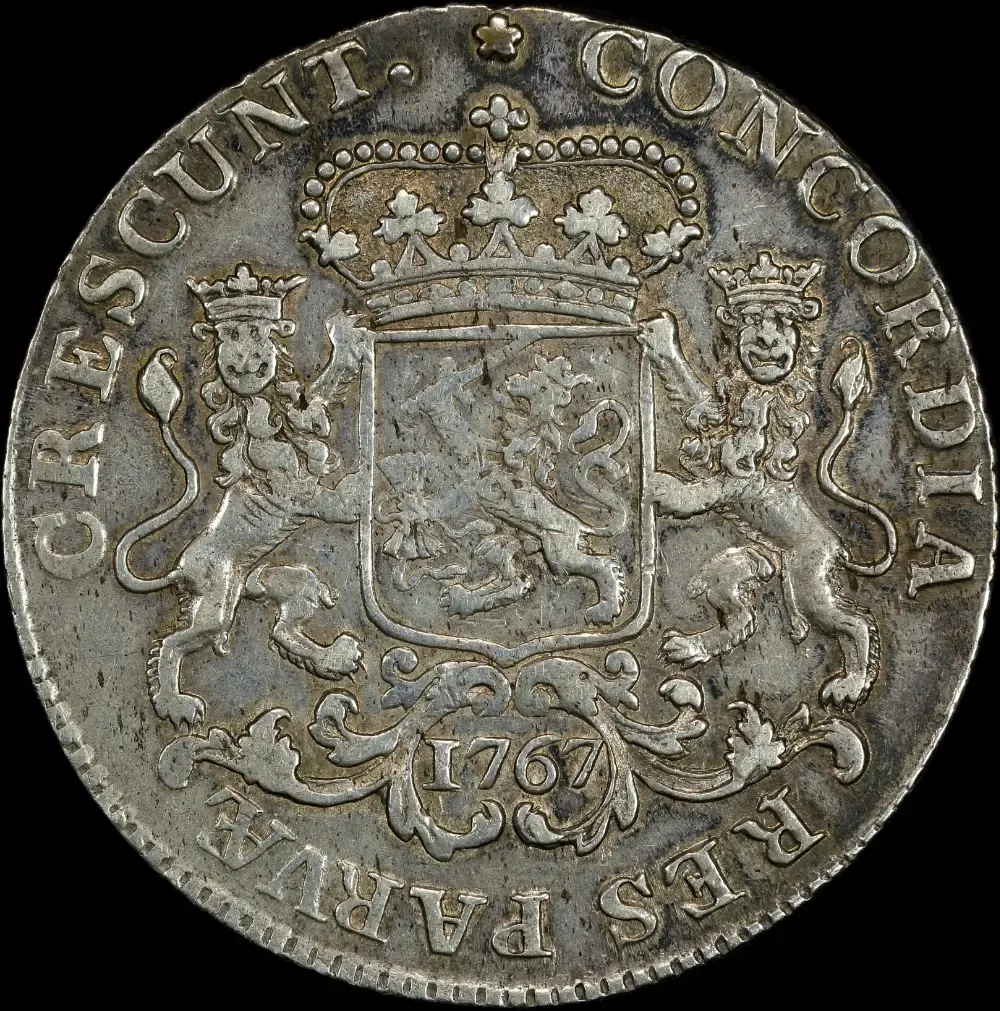 Netherlands (Holland) 1767 Silver Half Rider KM# 105 Extremely Fine product image