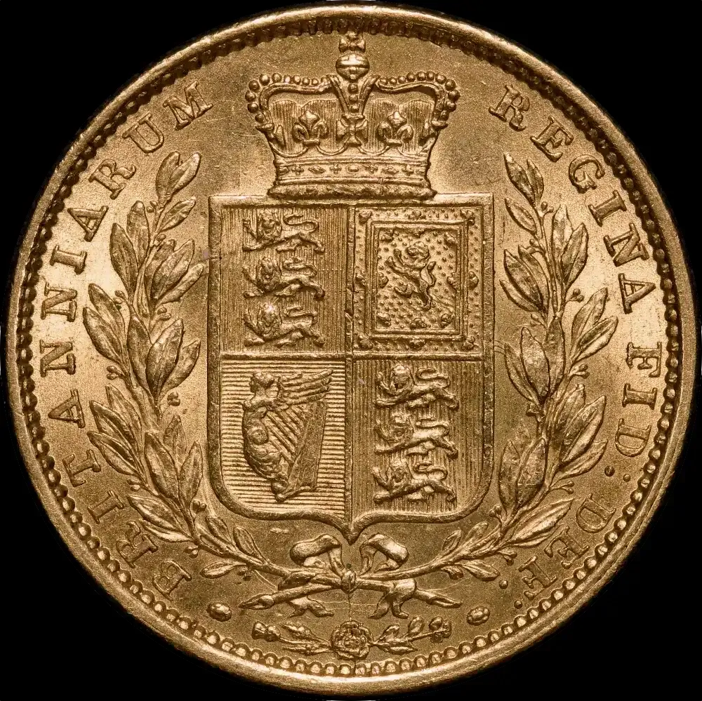 1848 Gold Sovereign Victoria S# 3852C good EF product image