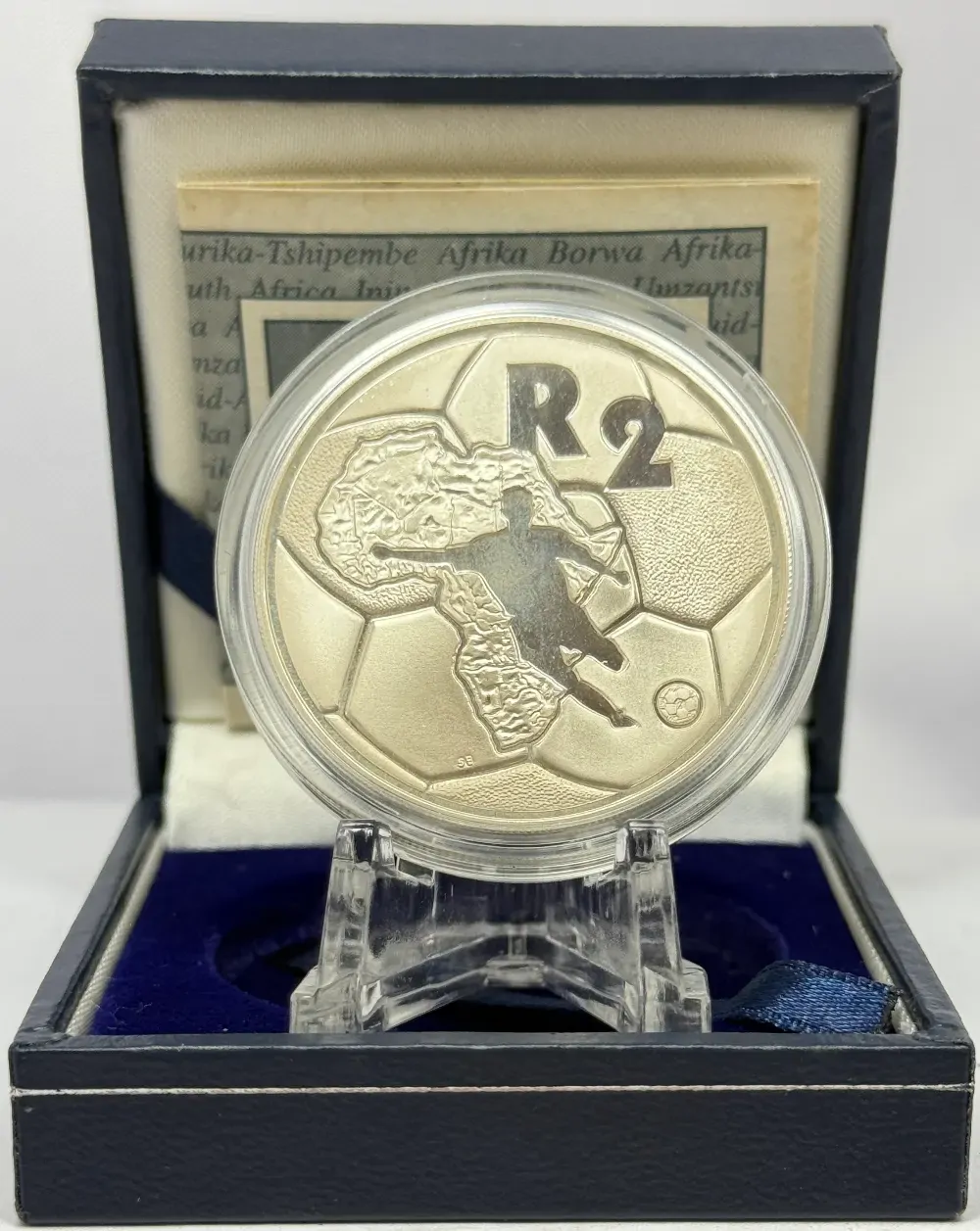 South Africa 1996 Silver 2 Rand Proof Coin African Cup of Nations product image
