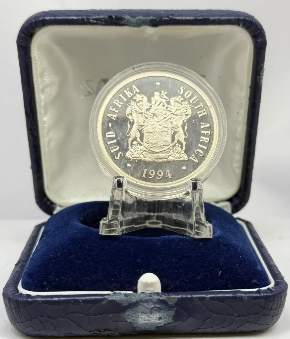 South Africa 1994 Silver 1 Rand Proof Coin Presidential Inauguration product image
