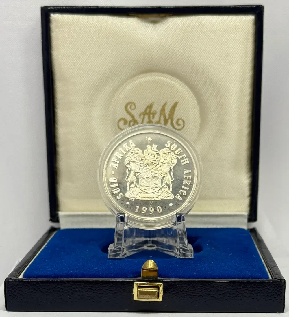 South Africa 1990 Silver 1 Rand Proof Coin  product image