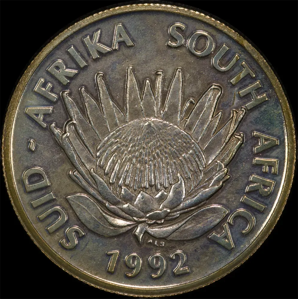South Africa 1992 Silver 1 Rand Unc Coin Coinage Centennial product image