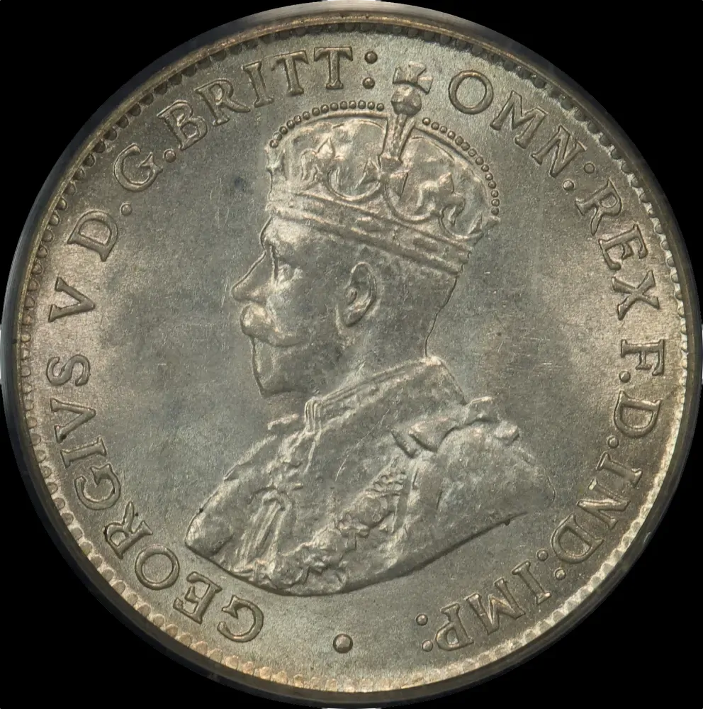 1915 Threepence Choice Unc PCGS MS64