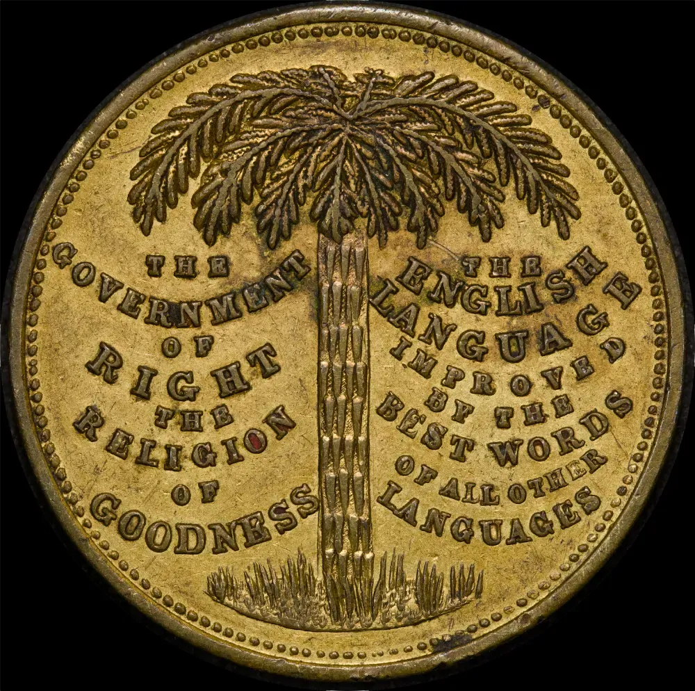 EW Cole Gilt Bronze Token 1879 ~ 1903 D40 / C31 good EF