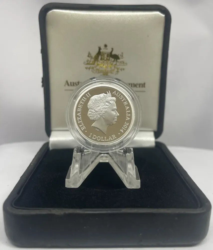 2014 Fine Silver 1 Dollar Gem Uncirculated Coin Australian Effigies