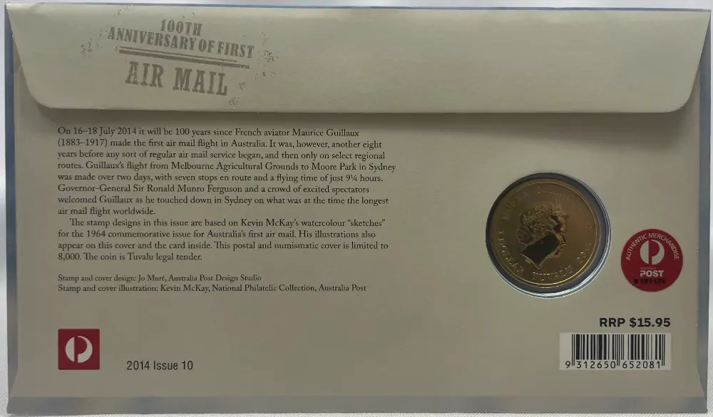 2014 1 Dollar PNC First Air Mail Centenary product image