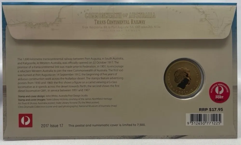 2017 1 Dollar PNC Trans Australian Railway Centenary  product image