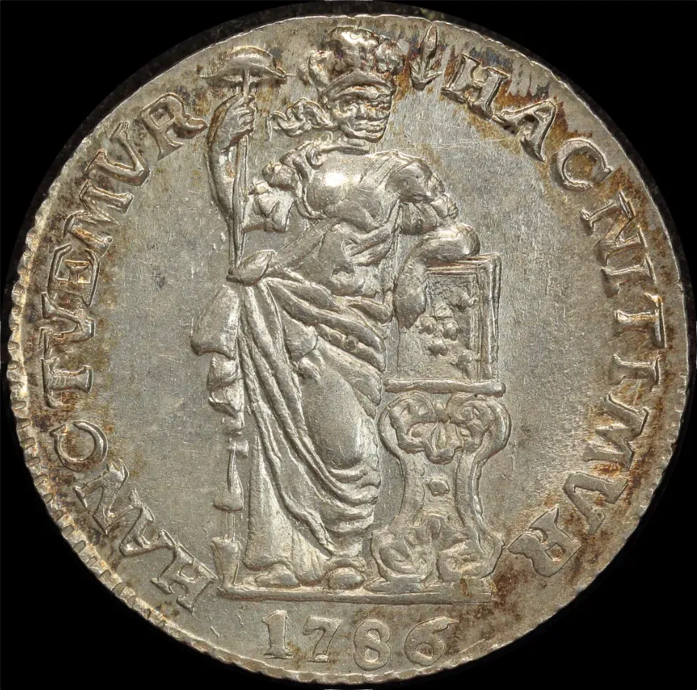 Netherlands (Gelderland) 1786 Silver Gulden Uncirculated