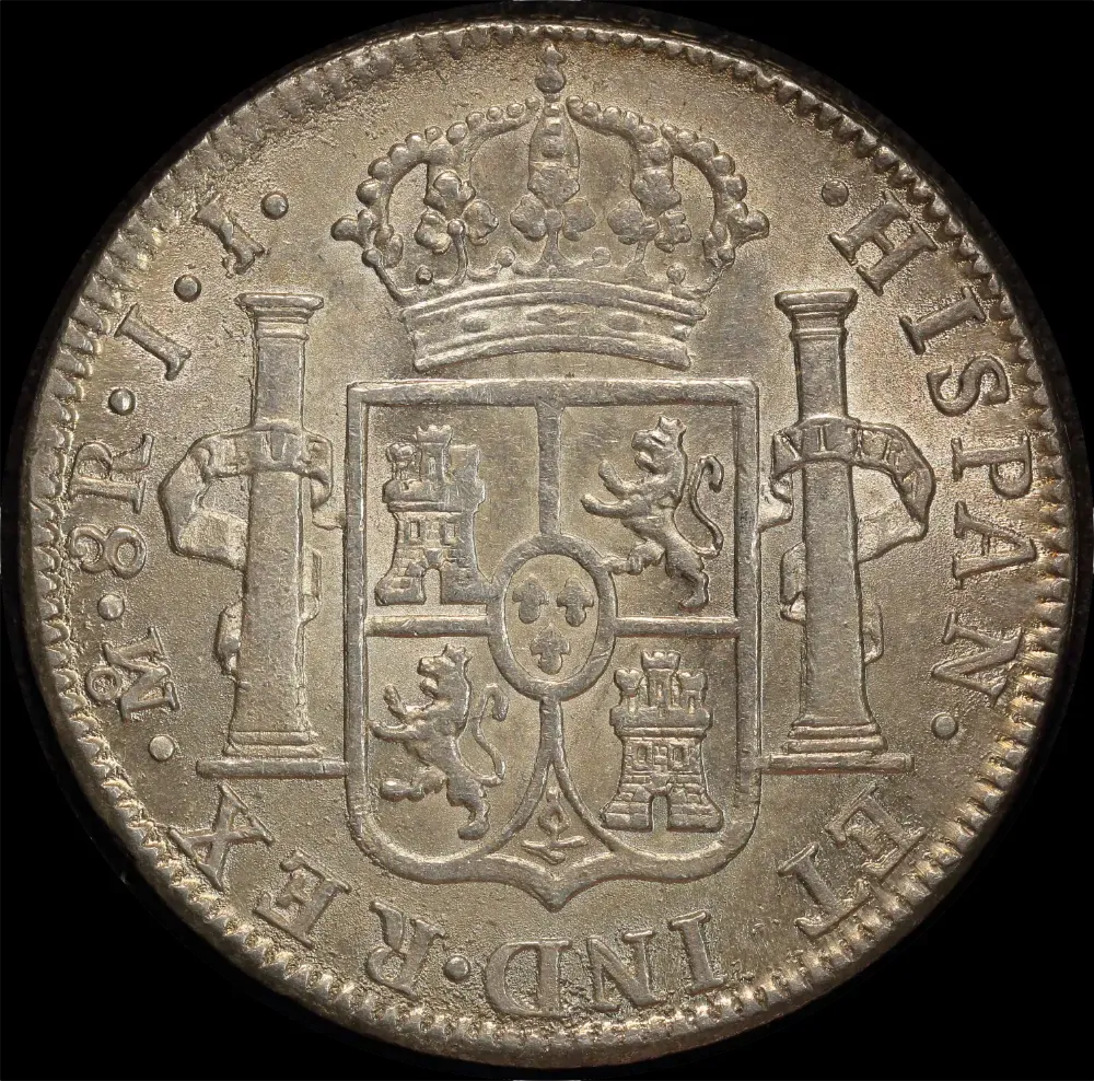 Mexico 1819 Silver 8 Reales Ferdinand VII about EF