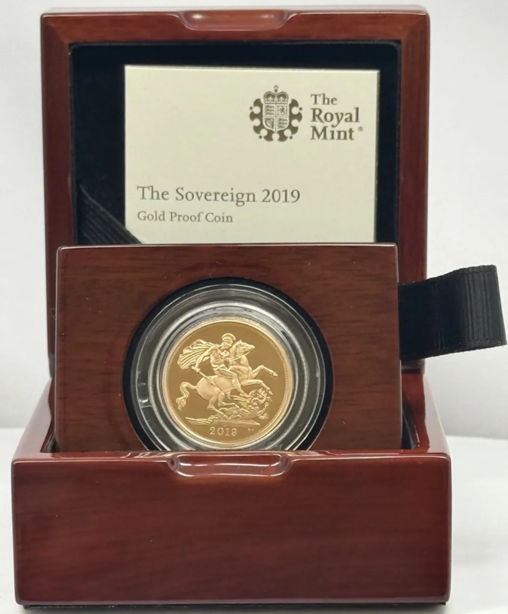 2019 Gold Proof Sovereign Elizabeth II S# SC9