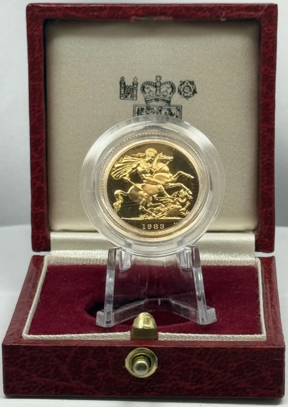 1983 Gold Proof Sovereign Elizabeth II S# SC1