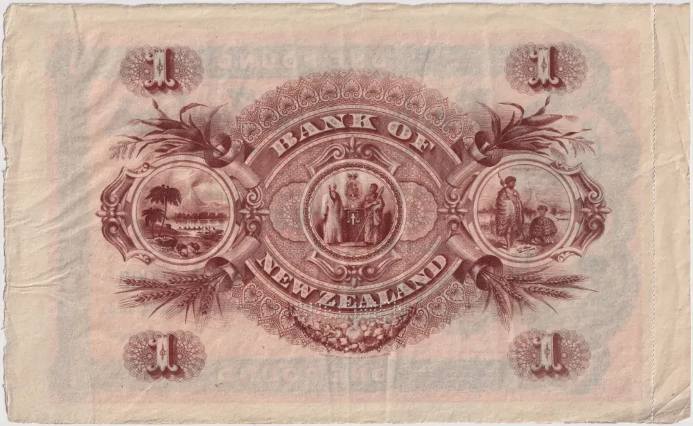 Bank of New Zealand 19-- 1 Pound Unissued Specimen Extremely Fine