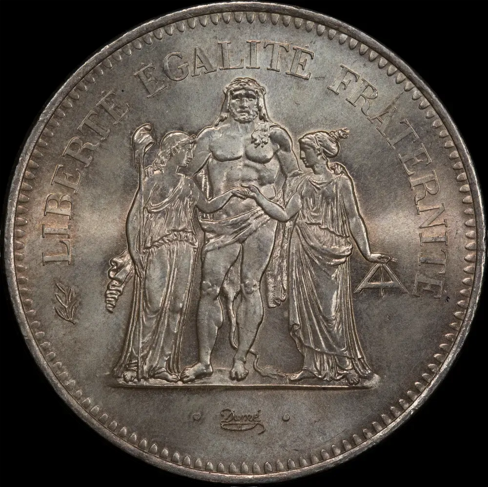 France 1977 Silver 50 Francs KM# 941.1 Choice Uncirculated
