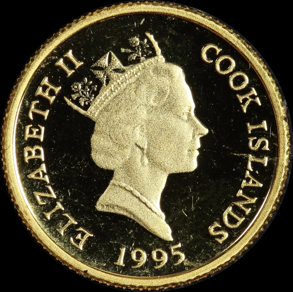 Cook Islands 1995 Gold Proof 20 Dollars  James Cook