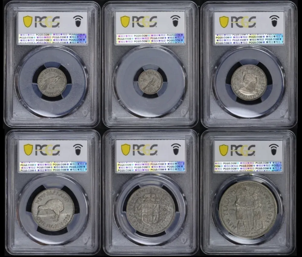 New Zealand 1935 Proof Coin Set Waitangi PCGS PR65-66 product image