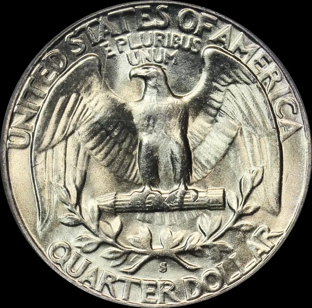 United States 1954-S Silver Washington Quarter KM# 164 PCGS MS66 product image