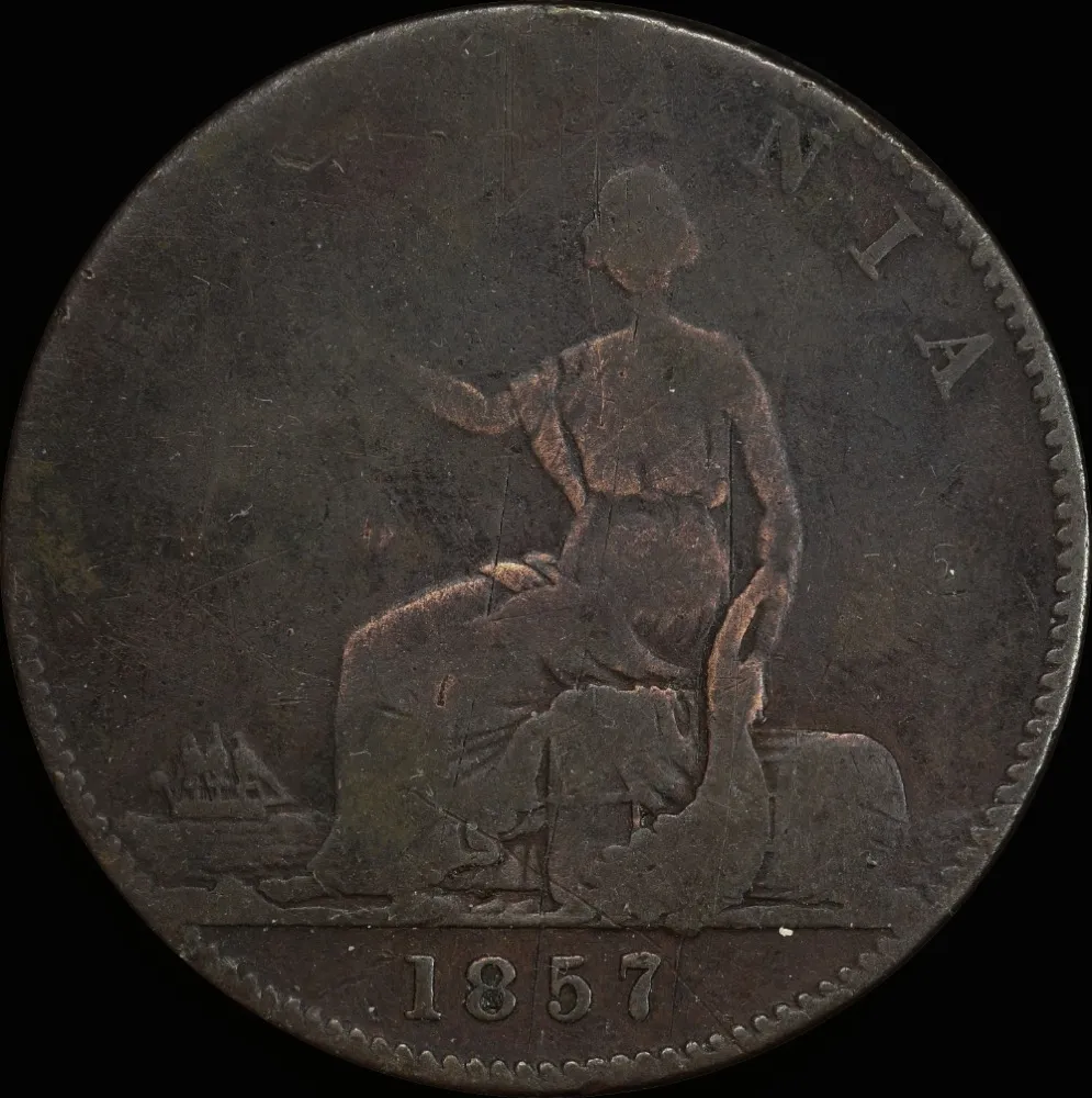 Friedman 1857 Copper Penny A# 134 Fine