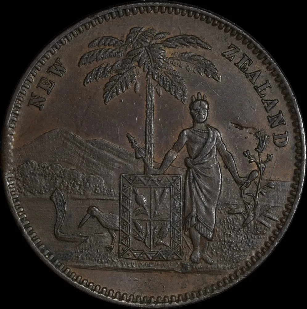 Milner & Thompson Undated Copper Penny A# 378 good VF