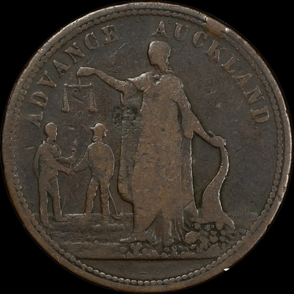 Morrin Undated Copper Penny A# 387 Very Good