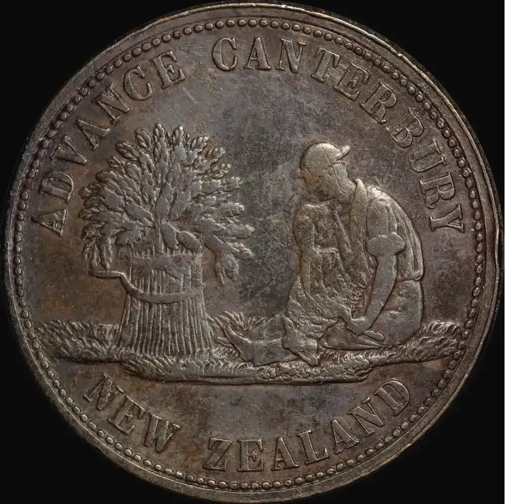 Reece Undated Copper Penny A# 447 Very Fine