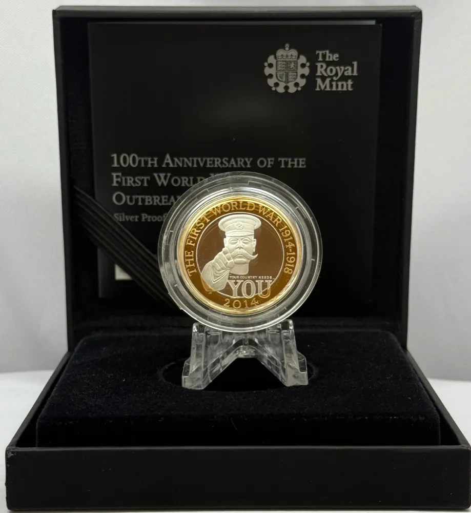 United Kingdom 2014 Silver Two Pound Proof S# K34 Outbreak WWI product image
