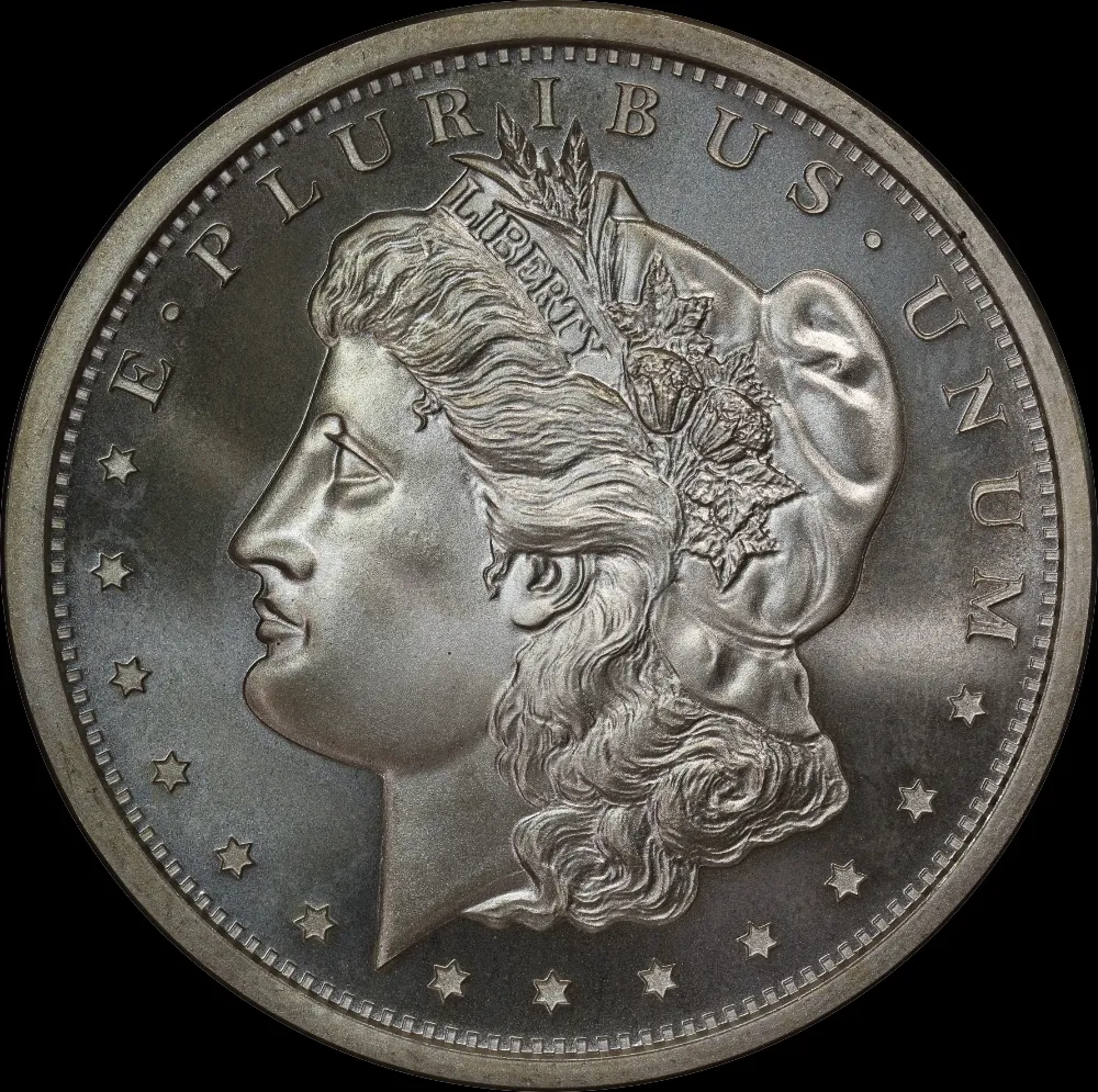 Silver Golden State Mint 1oz Round 99.9% Morgan Head