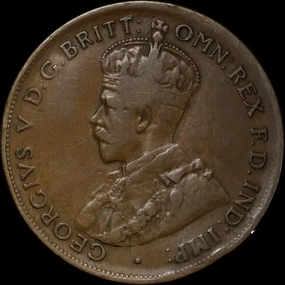 1920 Penny Dot Above Bottom Scroll English Obverse Very Good product image